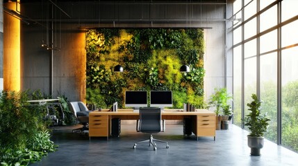 Poster - Sustainable Workspace Design: Examine how to create an eco-friendly workspace.