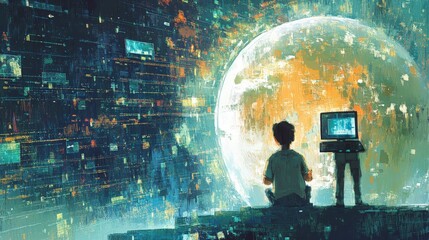 Poster - The Digital Divide: Analyze the concept of the digital divide and its implications