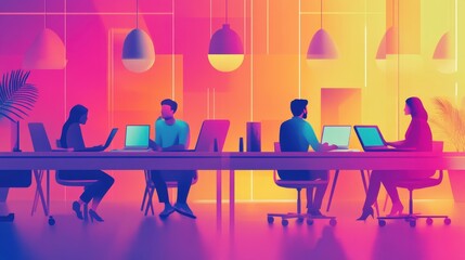 Poster - The Future of Collaboration Tools: Discuss the evolution of collaboration tools in future workplaces.