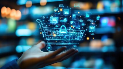 Poster - the future of e-commerce: examine emerging trends that are shaping the future of e-commerce.