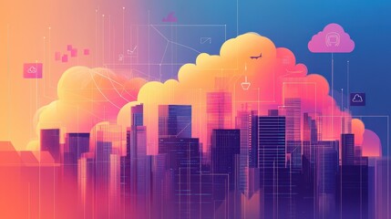 Poster - Explore the relationship between cloud computing and IoT.