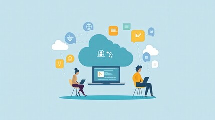 Poster - Explore how cloud computing has facilitated remote work