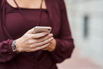 Aufkleber - Office, research and person with phone in communication for internet, networking and online news update. Company, worker and employee with technology at business for email, feedback and information