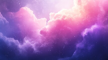 Wall Mural - Dreamy Pink and Purple Sky