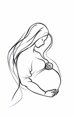 Wall Mural - Pregnant woman