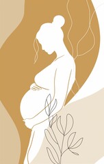 Wall Mural - Pregnant woman