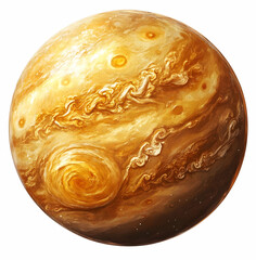 Wall Mural - jupiter planet illustration.