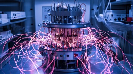 Poster - Complex Array of Wires and Coils Generating Energy