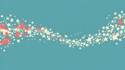 Wall Mural - abstract blue background with stars.