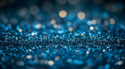 Wall Mural - Abstract Blue Glitter Background.