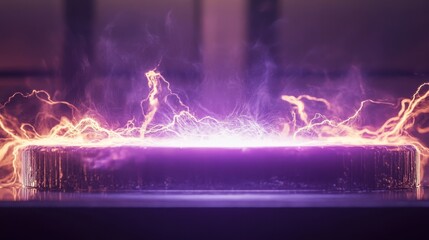 Poster - Glowing Electric Arc Between Two Electrodes