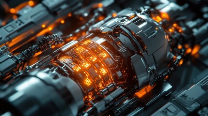 Poster - Glowing Electrical Circuit Inside a Robot