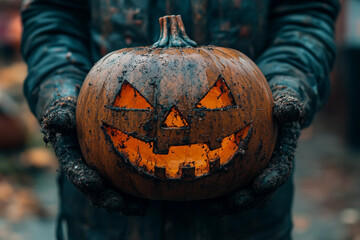 Wall Mural - halloween at work concept created with generative ai
