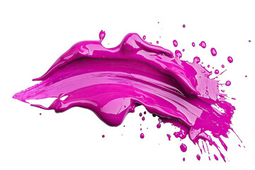 Wall Mural - Vibrant pink paint splash creating a dynamic and artistic visual effect. Perfect for creative design projects.