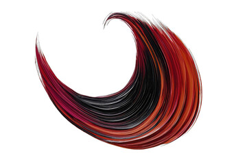 Wall Mural - An abstract swirl design featuring vibrant red and black colors, perfect for modern art projects and stylish backgrounds.