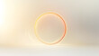 © MakeitEasy - Peach Circle on White, a soft peach circle with vibrant yellow and orange edges, softly illuminated, centered on a clean white background.