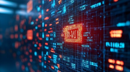 Aufkleber - Alarming Security Alerts Flood Computer Monitor with Digital Notifications and Warnings as Cybersecurity Threats Escalate on the Digital Landscape
