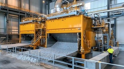 Aufkleber - Automated mechanical screens effectively removing debris solids and contaminants from incoming wastewater
