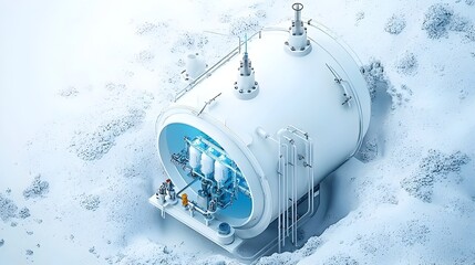 Poster - cutting edge sewage treatment equipment featuring advanced uv disinfection systems for efficient and