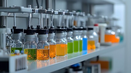 Poster - Microbial Testing in Progress at a Water Treatment Laboratory Examining Water Samples to Ensure and Environmental Safety