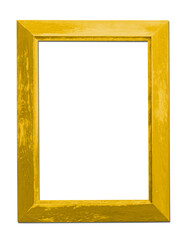 Gold photo frame mockup