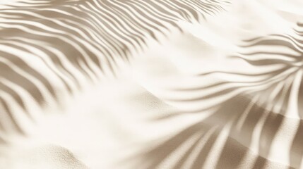 Poster - Soft Sand Patterns with Shadows in Desert Environment