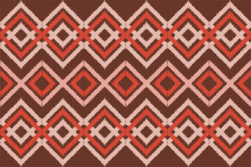 Canvas Print - Traditional ethnic, ikat,  geometric, ethnic,culture, fabric pattern for textiles,rugs,wallpaper,clothing,sarong,batik,wrap,embroidery,print,background, illustration, cover, 