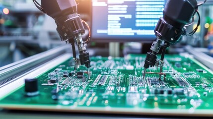 Poster - Industrial Robot Assembling Circuit Board
