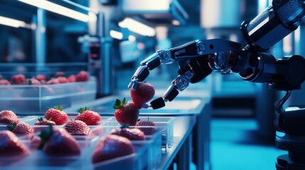 Poster - Robotic Arm Picking Strawberries