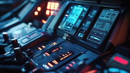 Poster - Futuristic Control Panel