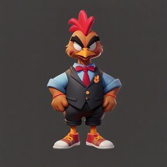 Sticker - Rooster in a Suit