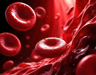 Red Blood Cells in Flowing Blood