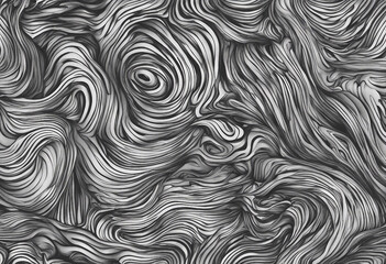 Monochrome doodle abstract seamless background with stroke line