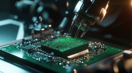 Poster - Robotic Arm Installing Microchip