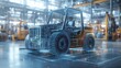 © tunanon - 3D Blueprint of a Forklift in a Warehouse Environment