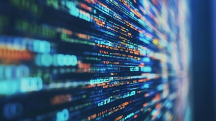 abstract code lines
