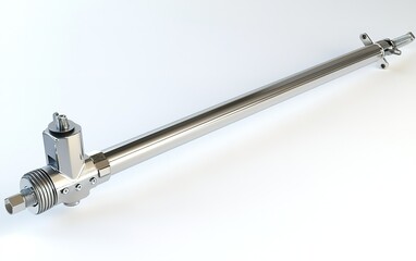 Poster - Stainless steel long shaft with adjustable pressure valve designed for industrial machinery operations