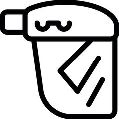 Poster - Medical face shield protecting from virus and bacteria spreading icon