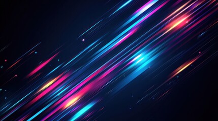 Fototapete - Abstract Neon Lights Background
