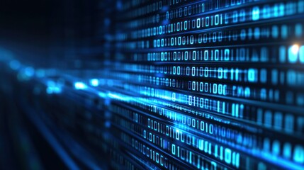 Abstract Binary Code Background
