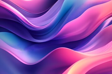 Abstract blue and purple liquid wavy shapes futuristic background