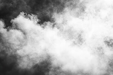 Poster - Clouds of white and grey, minimal area with grainy disturbance, weathered surface, color shift, textured abstract background, luminous brightness and shimmering design