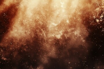 Poster - Luxurious cocoa shades, distressed grainy sound and gritty color blends with an uneven abstract backdrop, emitting vibrant light and shine, open template area