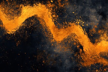 Poster - Dark treasure citrus tides: an unique, fundamental textured noise and rough emptiness or aerosol finish with a rough, classic aesthetic, luminous shine, and bright gradient backdrop template