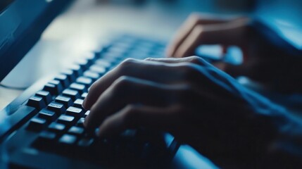 Poster - Typing on a Keyboard