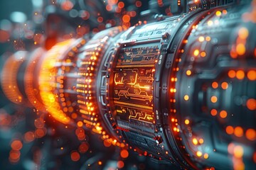 Poster - Futuristic Technology Abstract