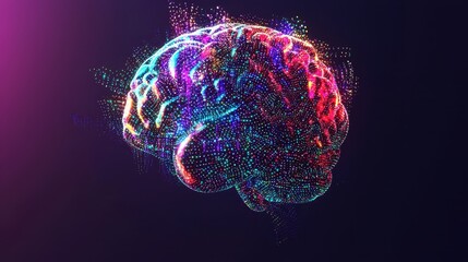 Poster - Holographic Brain with Digital Interface Rotating Display