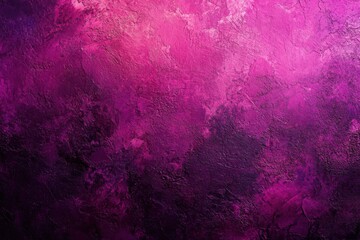 Poster - Bold pink tint, lively hue fusion against raw abstract background, shimmering brightness and glow illustration, empty space, textured distortion with coarse surface finish