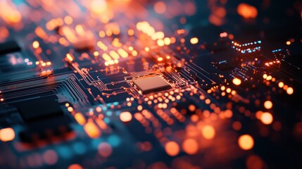 Poster - Circuit Board Abstract