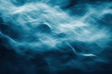 Poster - Shades of deep azure ocean patterns, soft gradients with a textured finish for stylish retro flyers, ads, social platforms, or merchandise visuals
